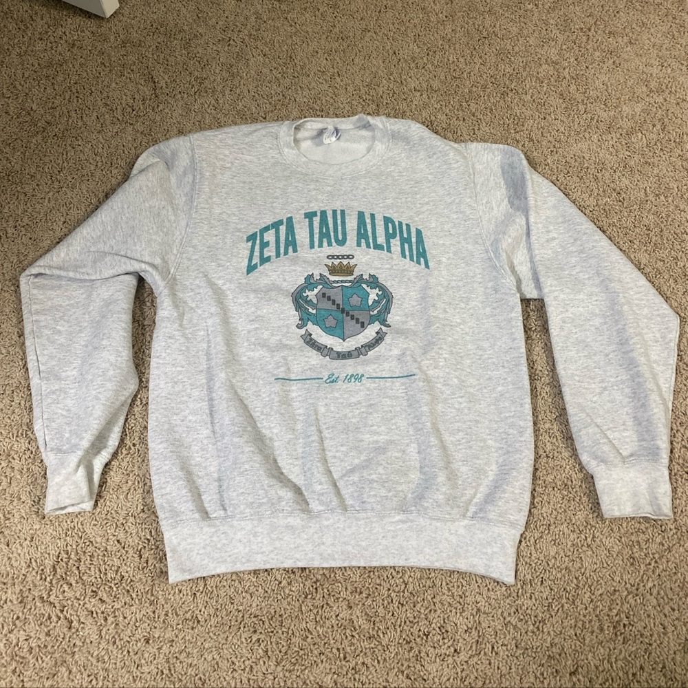 Zeta tau alpha vintage crew neck